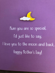 Mother's Day keepsake card