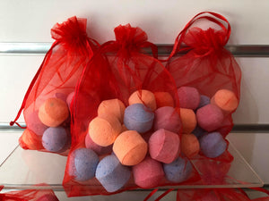 15 mini bathbombs in gift bag