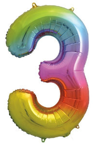 34IN RAINBOW NUMERAL FOIL 3