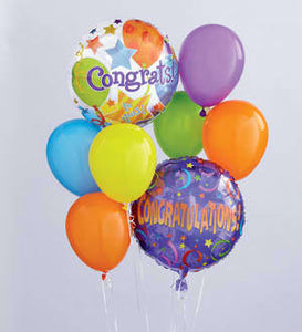 Congratulations Helium Balloon Bouquet