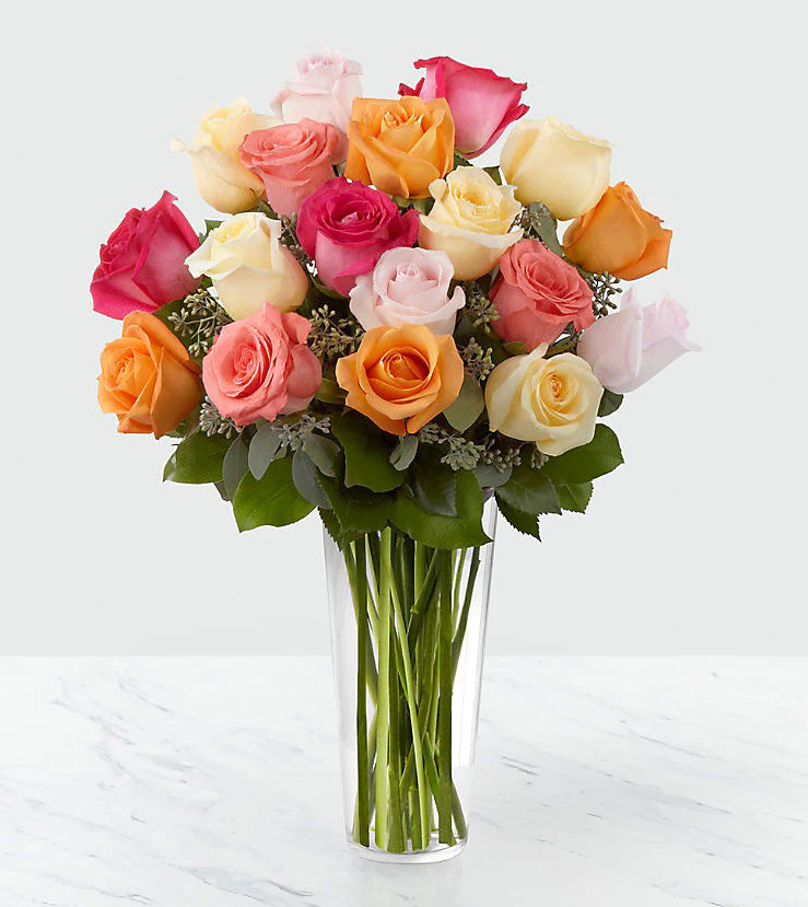 The mixed rose bouquet