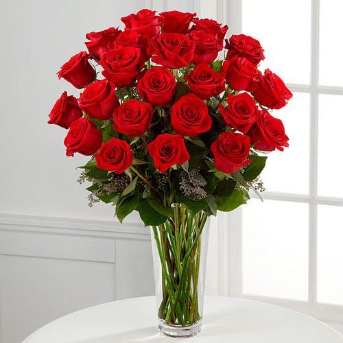 24 Beautiful Valentine's Red Roses