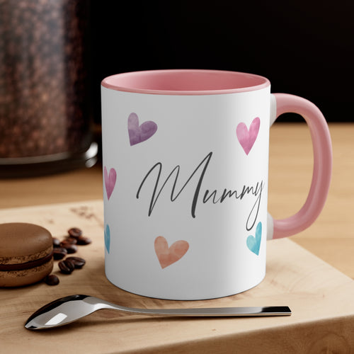 Mummy multi hearts mug