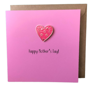Mother's Day Pin Badge Card