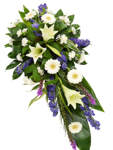 Purple & White Lily Spray - Florist Design